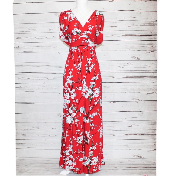 Modcloth Dresses & Skirts - Modcloth Feeling Serene Maxi Dress in Ruby